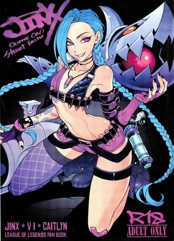 Big breasts JINX Come On! Shoot Faster- League of legends hentai School Swimsuits 1