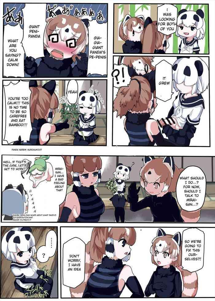 Real Sex Panda Harem- Kemono friends hentai Jerking Off 11