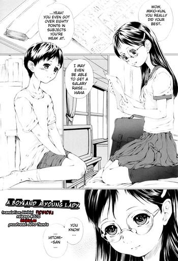 Monster Shounen to Onee-san | A Boy And A Young Lady Butt Fuck 10